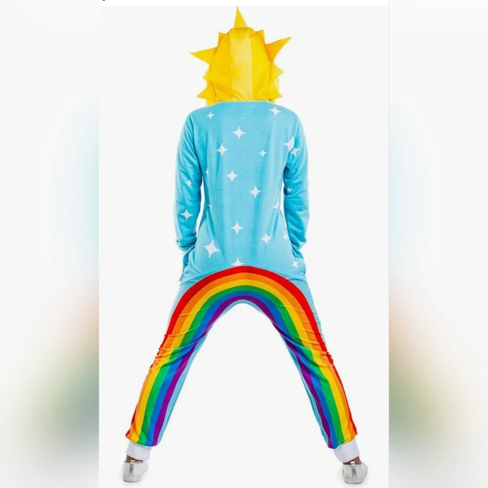New Unisex Tipsy Elves Rainbow Onesie - Picture 6 of 14